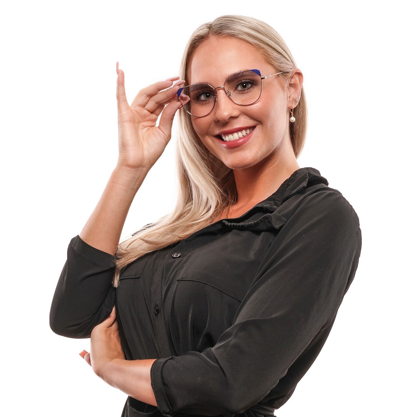 Emilio Pucci Gold Women Optical Frames, 46mm lenses height, 15mm bridge width