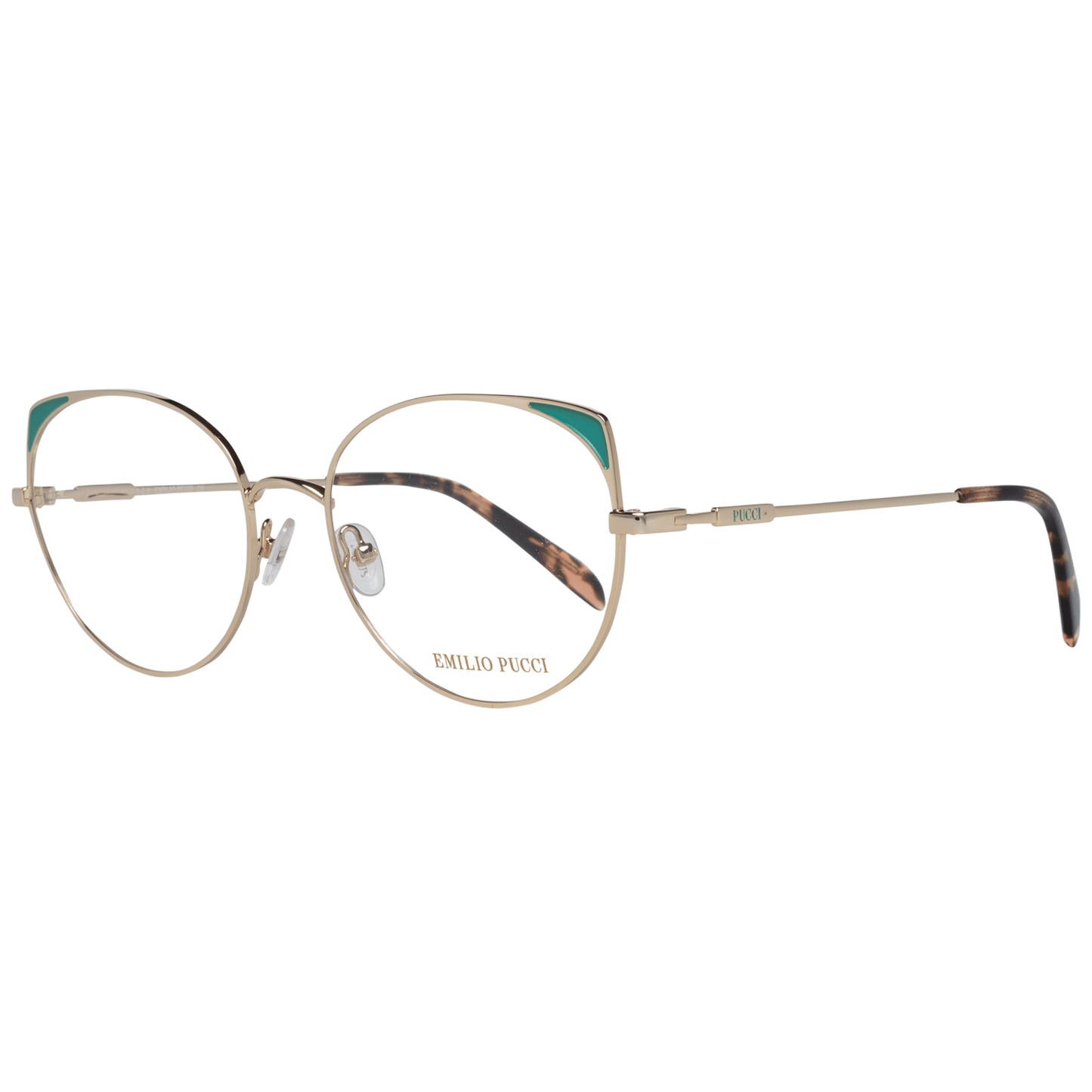 Emilio Pucci Gold Women Optical Frames with 54-17-140 size