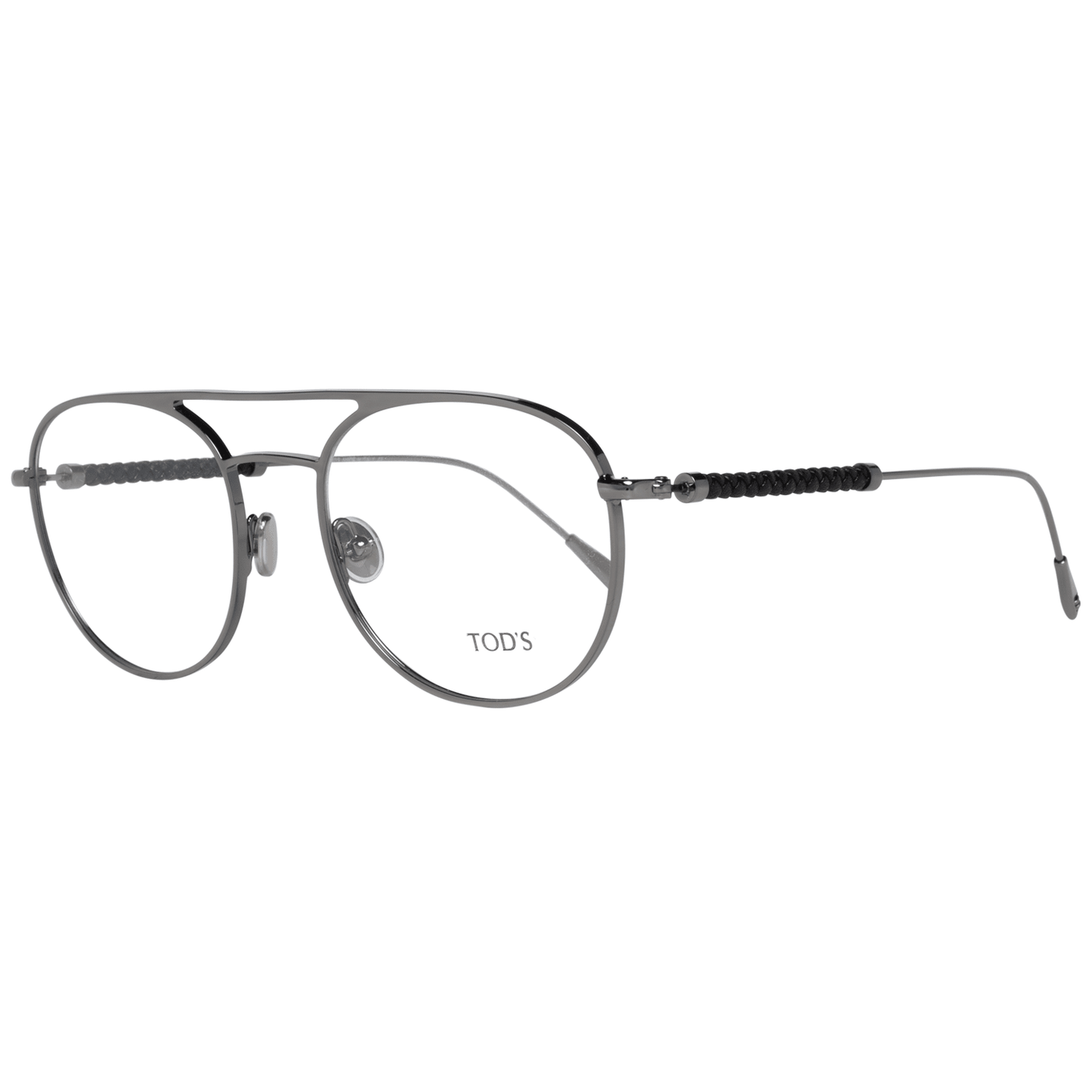 Tod's Silver Men Optical Frames with metal frame and full-rim style