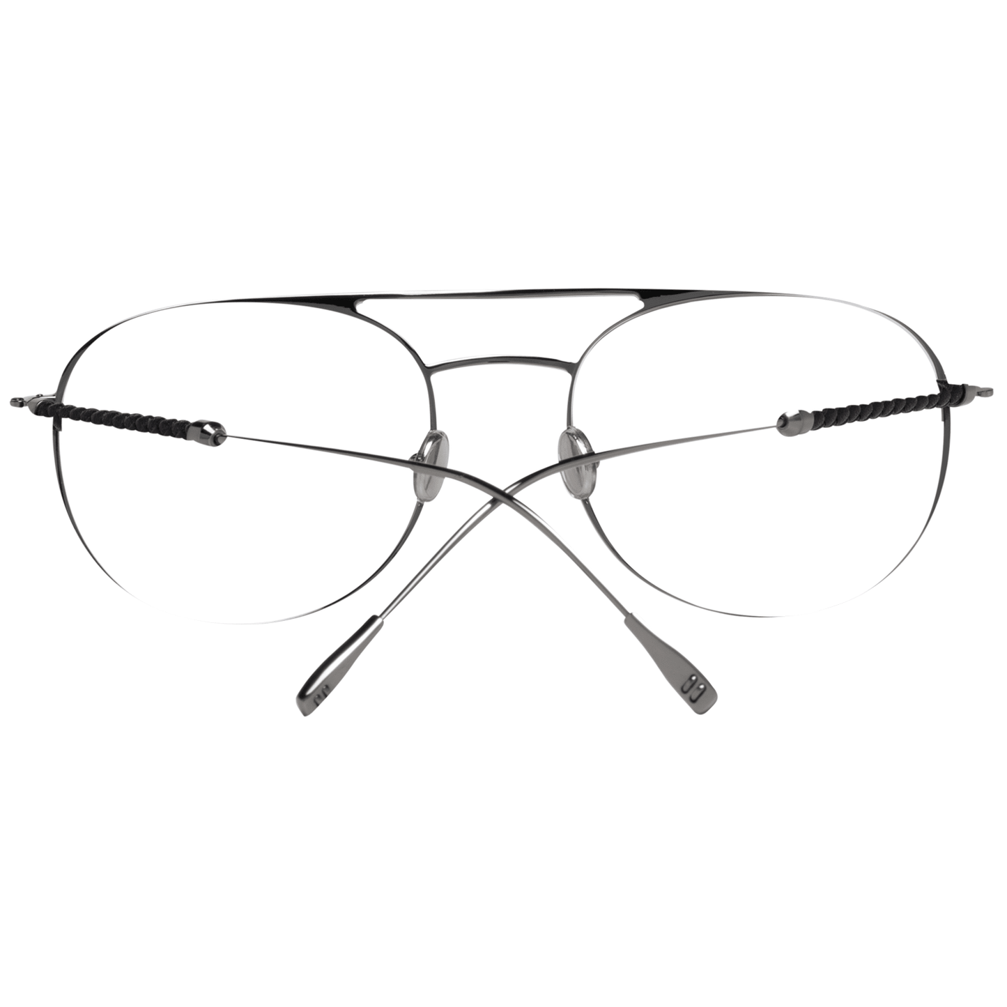 Men's silver optical frames with 45mm lenses height and 20mm bridge width