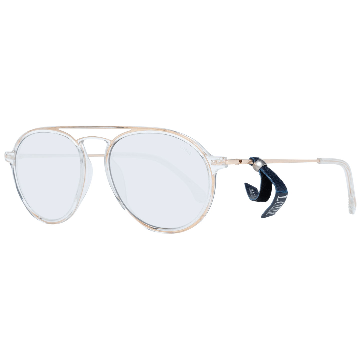 Lozza Gold Unisex Sunglasses with Aviator Style for 100% UVA & UVB Protection