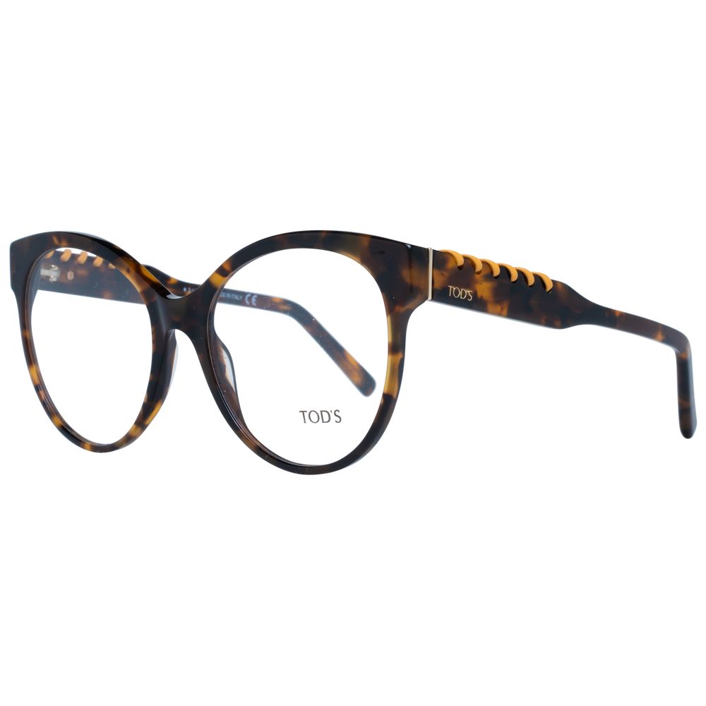 Tod's brown women optical frames with demo plastic lenses