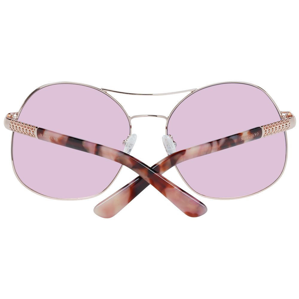 Stylish Marciano by Guess Rose Gold Women Sunglasses with metal frame and plastic lenses