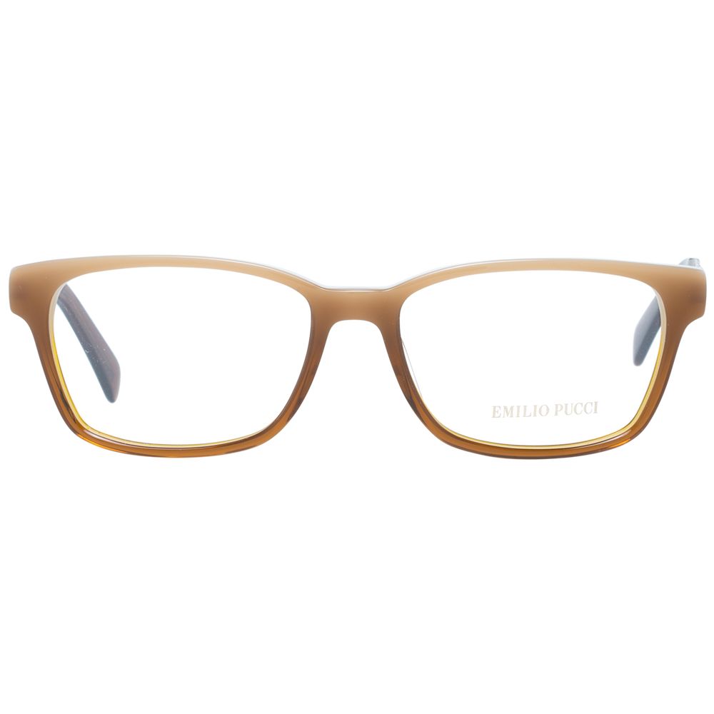 Full-Rim Rectangle style Brown Women Optical Frames with spring hinge