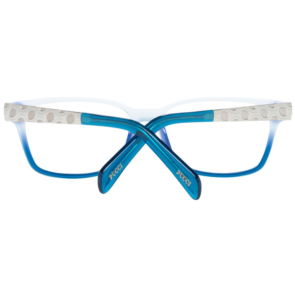 Emilio Pucci women's full-rim glasses in blue with 54mm lenses