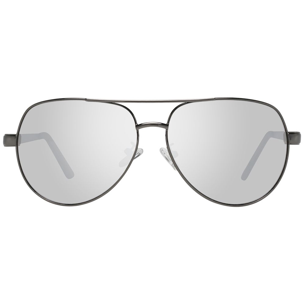 Men's Gunmetal Aviator Sunglasses with Silver Mirrored Lenses