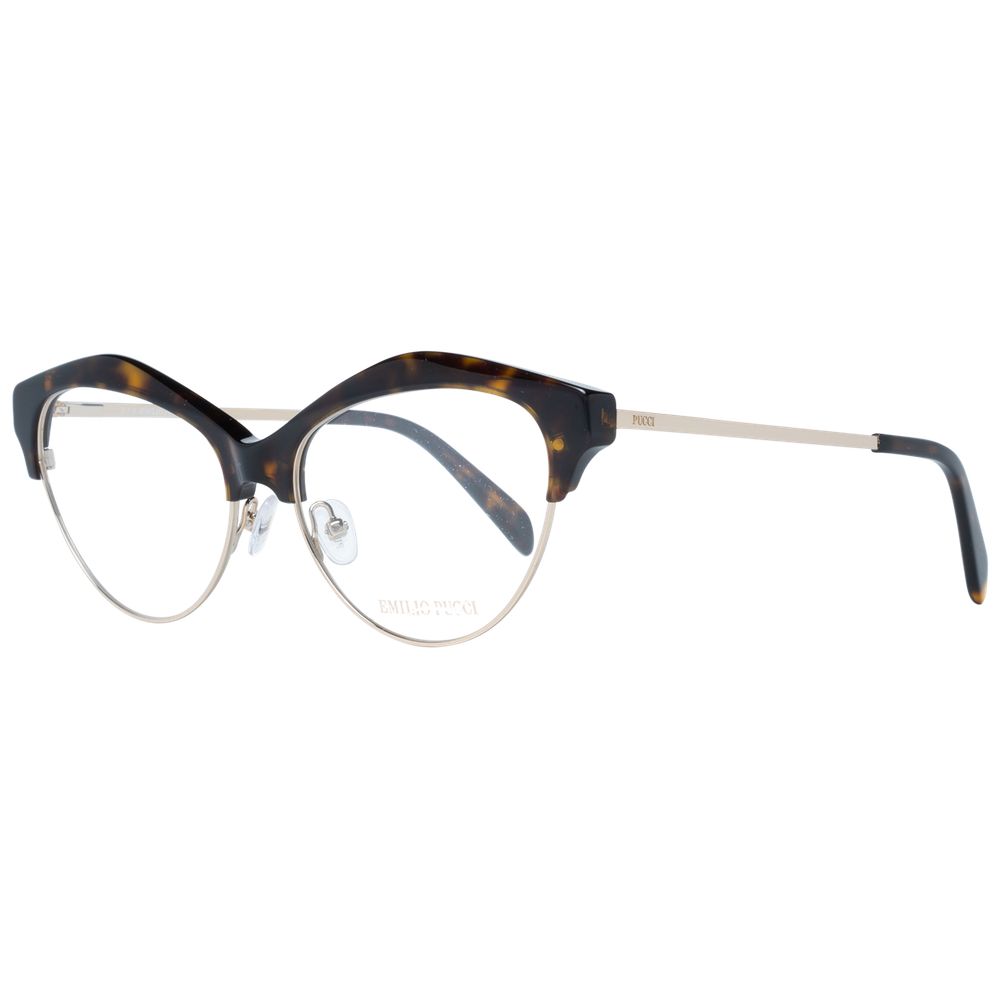 Emilio Pucci Brown Women Optical Frames, full-rim cat eye style