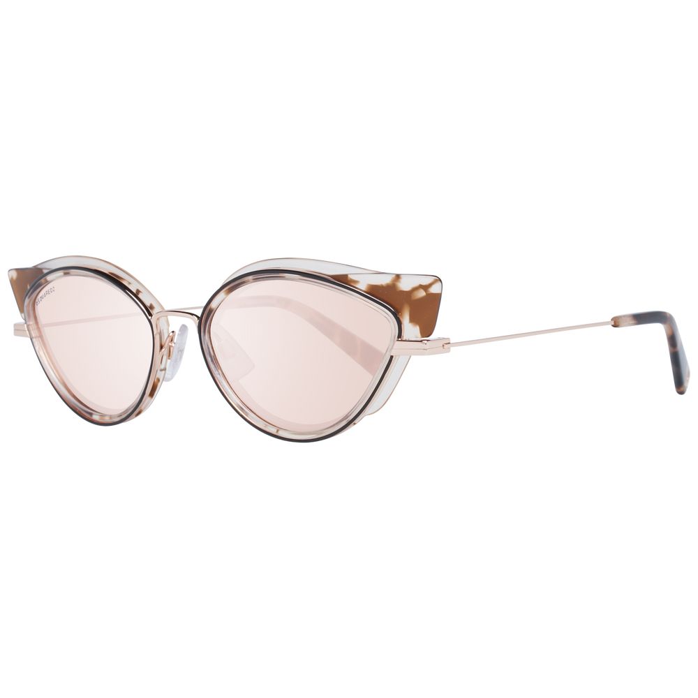 Brown cat eye women sunglasses with mirrored lenses and 100% UVA & UVB protection