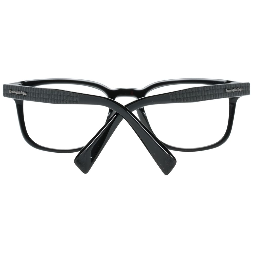Full-Rim Black Men's Optical Frames with 52-19-145 Size