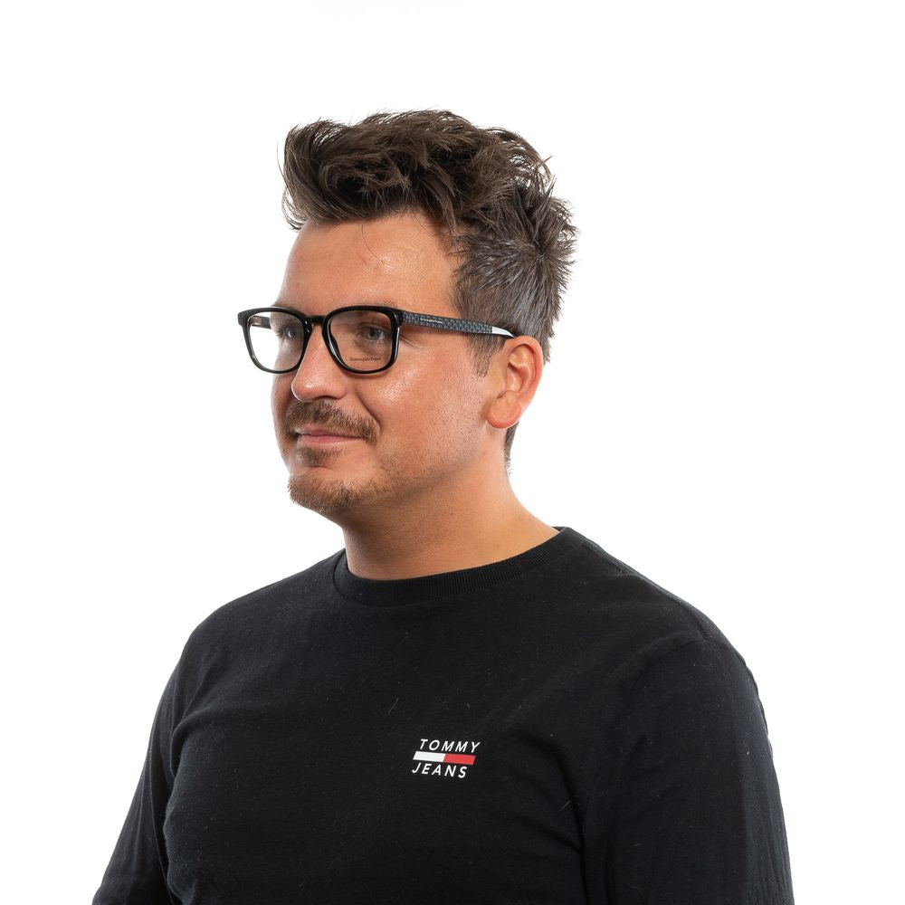 Black Men's Optical Frames with 52mm Lenses Width and Branded Case Included