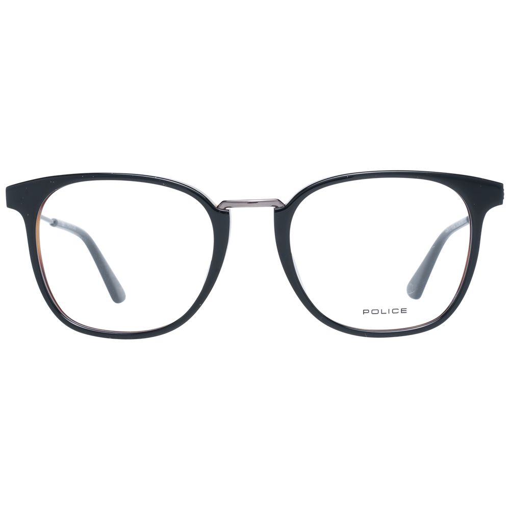 Men's Black Police Optical Frames with full-rim and branded case