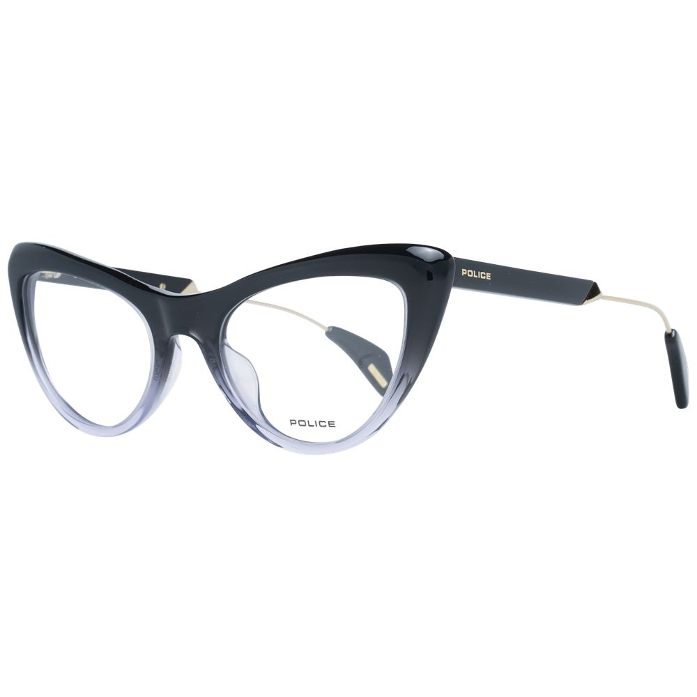 Black women's optical frames with metal and plastic frame material, full-rim style