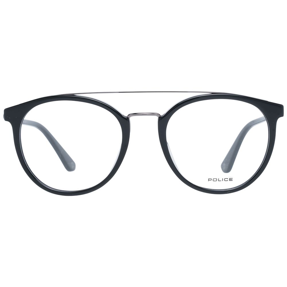 Aviator style men's glasses in classic black color