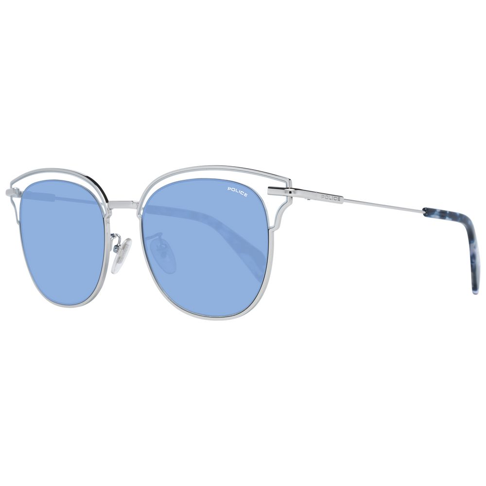 Multicolor butterfly style women sunglasses with blue gradient lenses