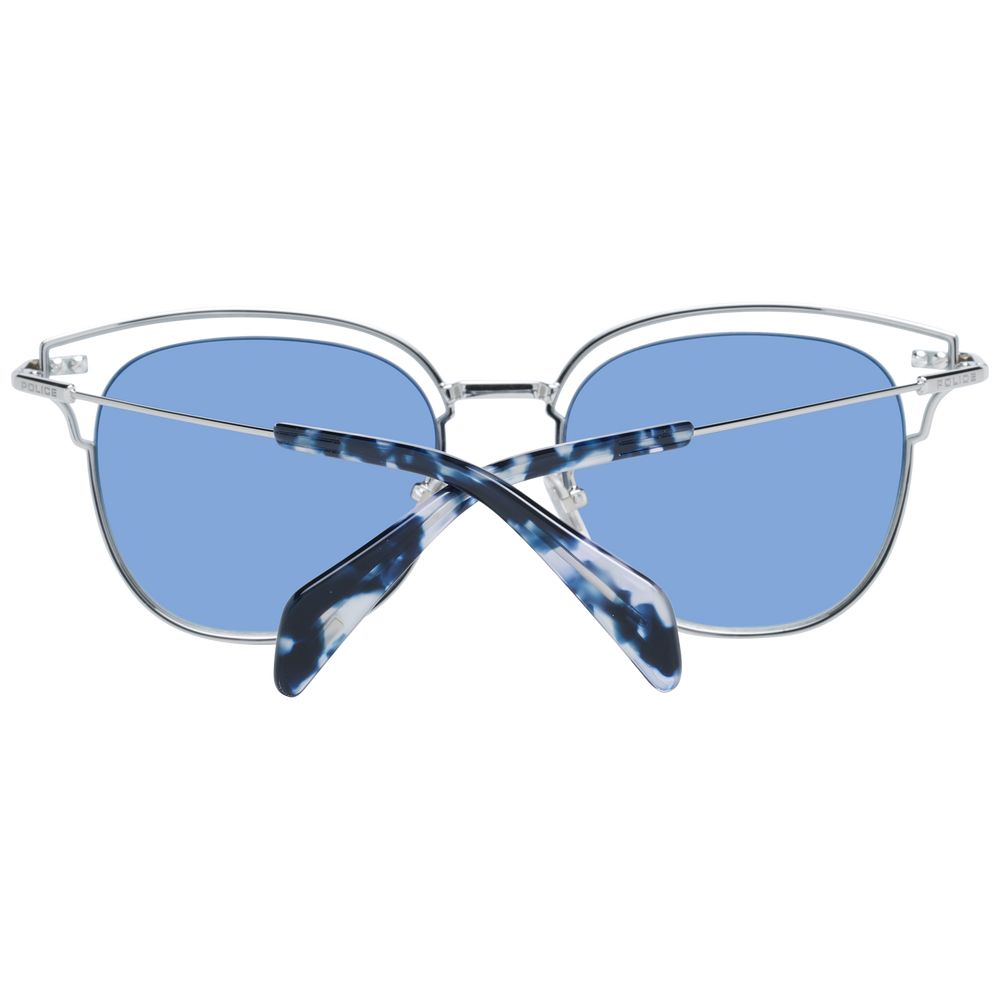 Women's multicolor sunglasses with blue plastic lenses and 53-19-140 size
