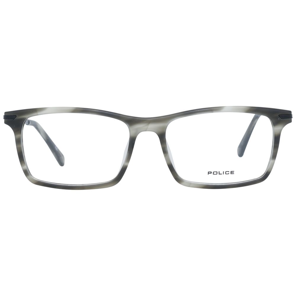 Men's gray optical frames with metal and plastic construction, 52-16-145