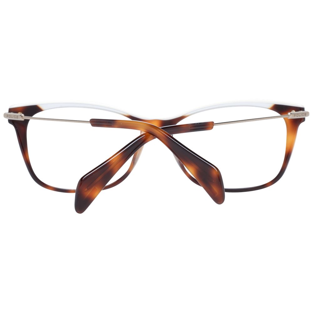 Brown women's optical frames with 53-14-140 size and plastic lenses