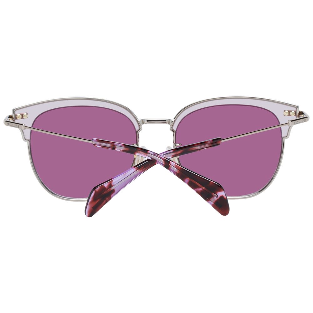 Burgundy plastic lenses with a filter category of 2