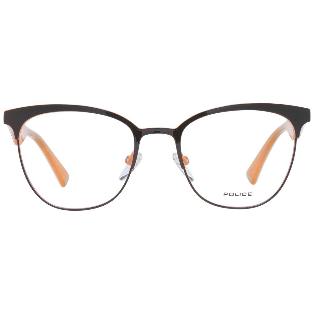 Brown full-rim plastic frames with butterfly style and spring hinge
