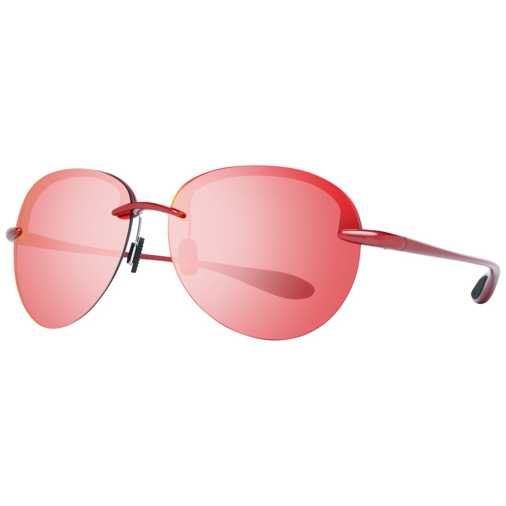 Police red men sunglasses with oval multicolor mirrored lenses 100% UVA & UVB protection Size: 62-14-140