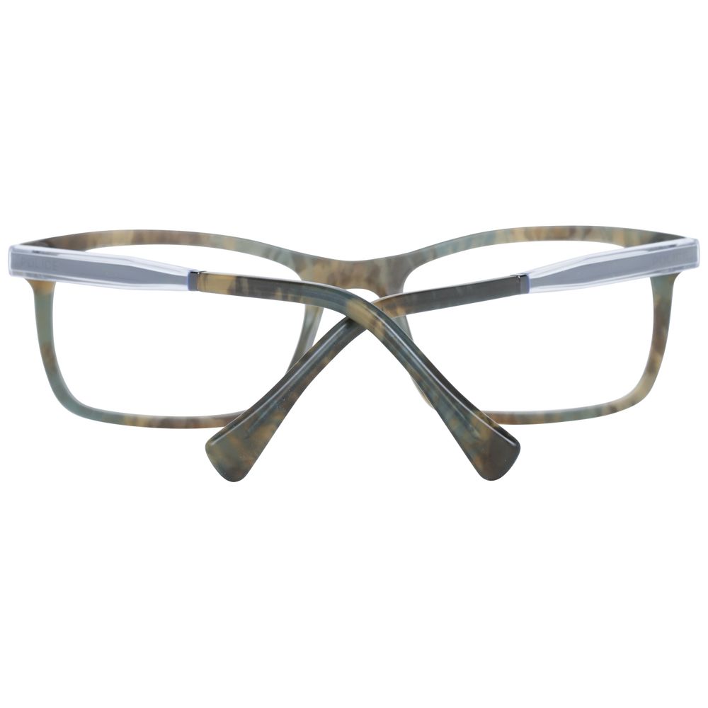 Stylish Police Green Men Optical Frames for Clear Vision and Comfort