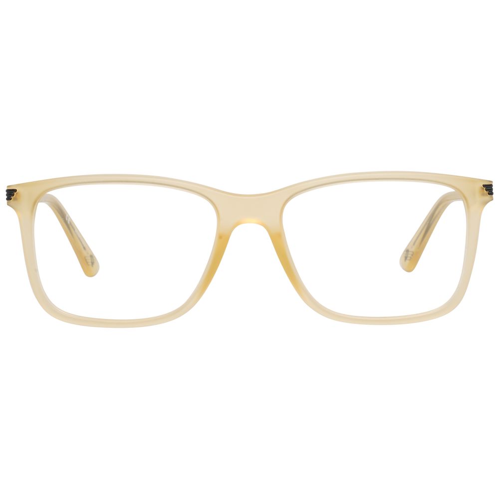 Stylish men's eyeglasses in yellow with 52-17-140 frame measurements and 52mm lenses width