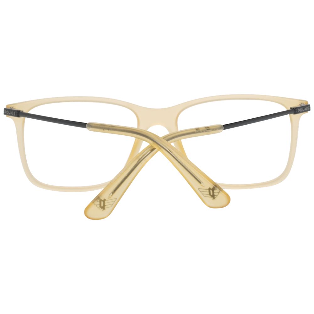 Yellow men's glasses with 37mm lenses height, 17mm bridge width, and 135mm frame width