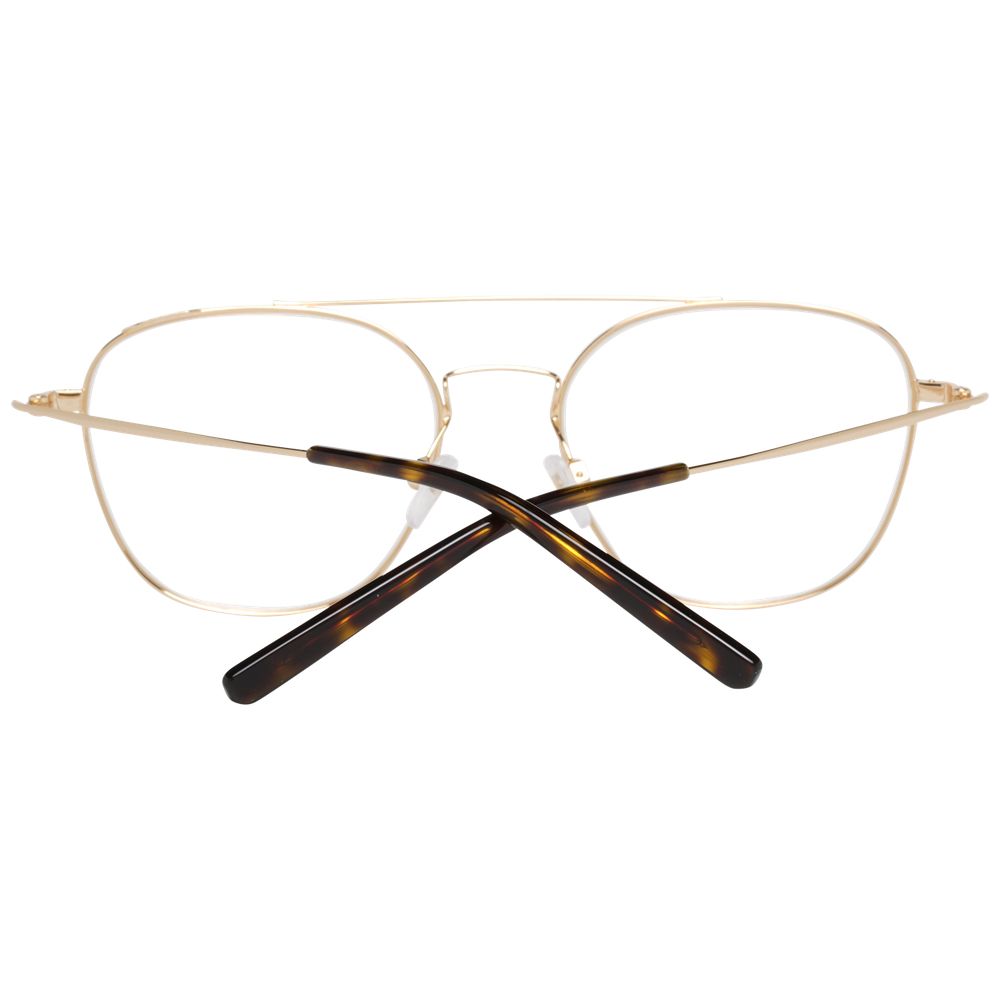 Gold Men's Optical Frames with 53mm lenses, 43mm lens height, and 145mm temples length