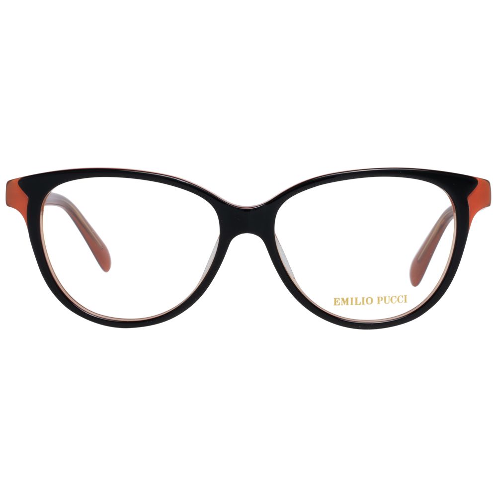 Emilio Pucci Black Women Optical Frames, Lenses width: 53, Lenses height: 42, Bridge width: 14, Frame width: 140, Temples length: 140