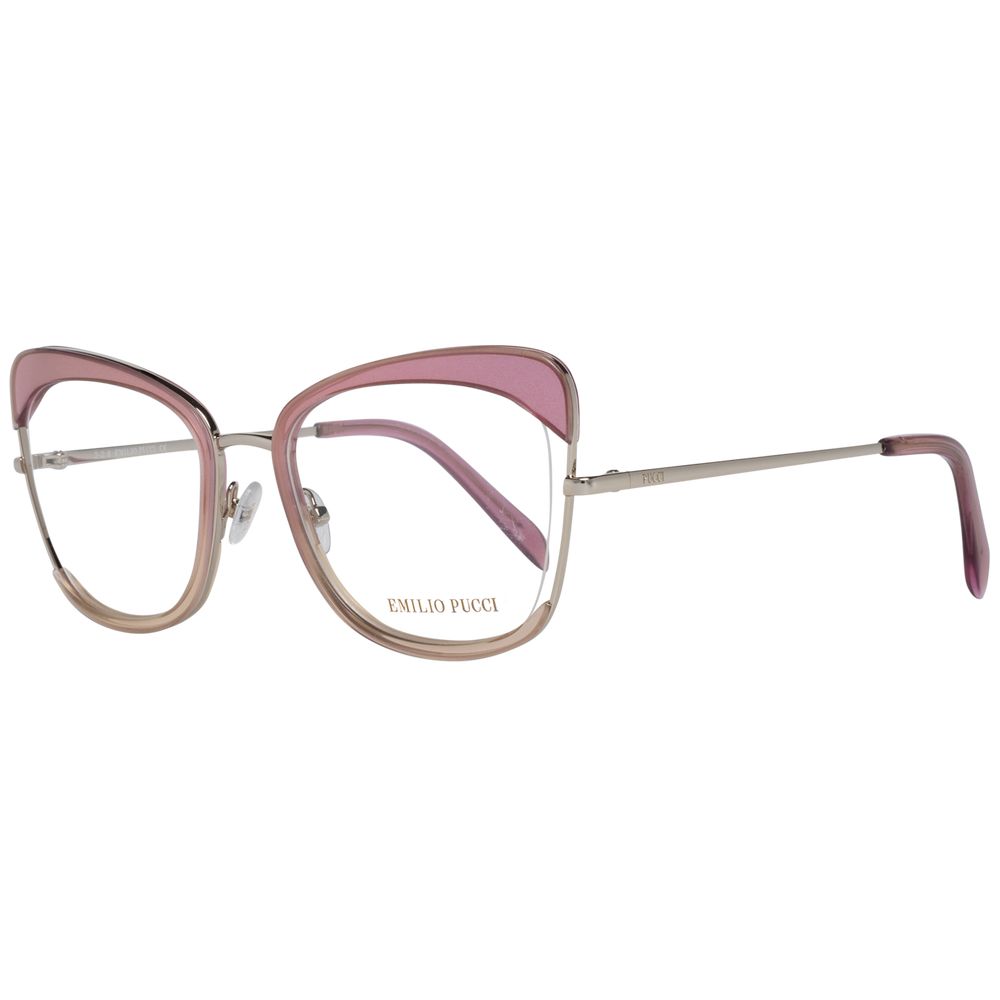 Emilio Pucci Pink Women Optical Frames, full-rim metal & plastic frame, rose color