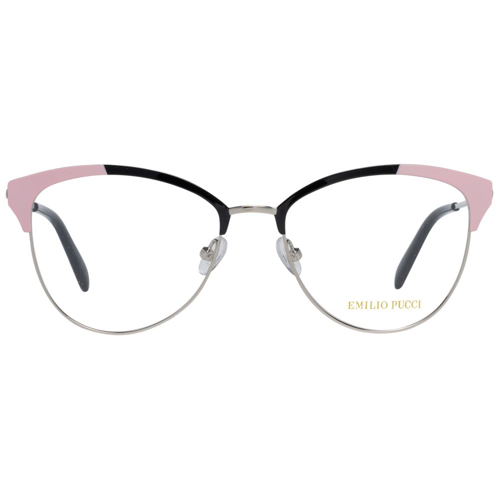 Metallic silver full-rim frames with 53-17-140 size and 44mm lens height