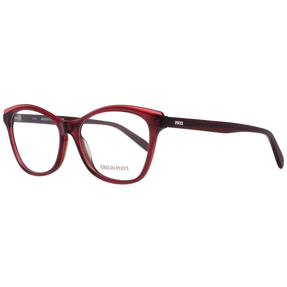 Emilio Pucci Red Women Optical Frames, Full-Rim Plastic Butterfly Style