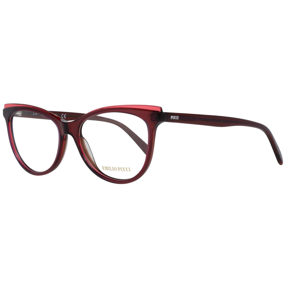 Emilio Pucci Red Women Optical Frames, plastic full-rim, butterfly style