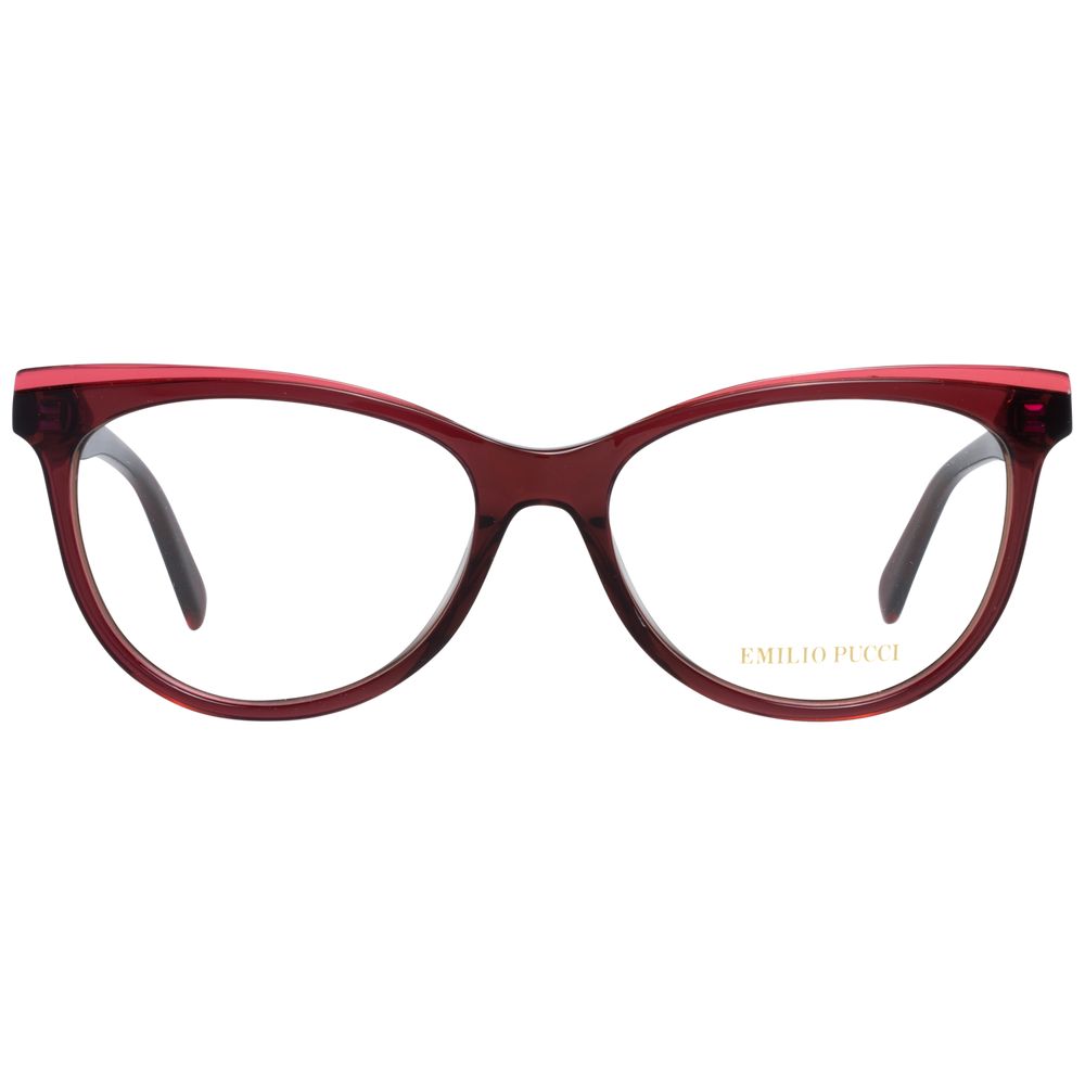Red demo glasses, 53-16-140 size, branded case included