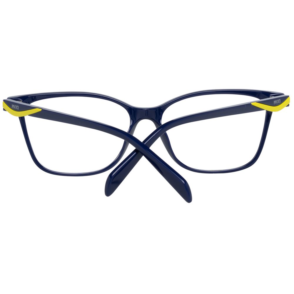 Plastic Women Optical Frames in Blue with 55mm Lenses Width and 15mm Bridge Width