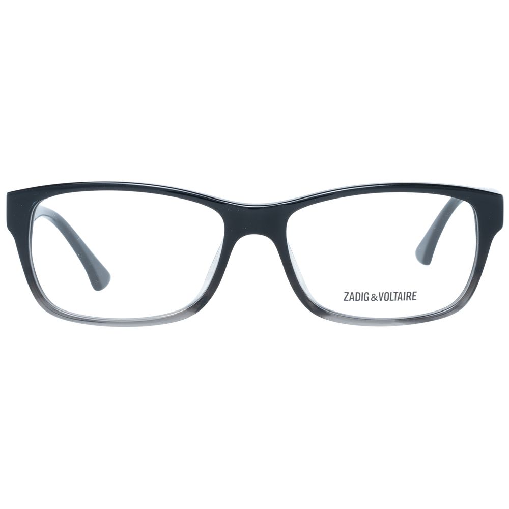 Black full-rim rectangular unisex optical frames with plastic lenses