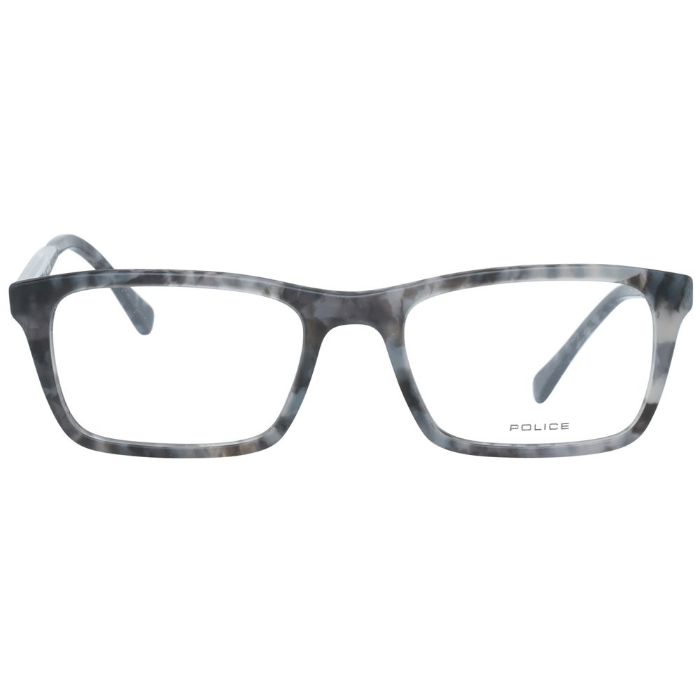 Side view of Police Gray Men Optical Frames with 52-19-145 frame dimensions and 52mm lenses width