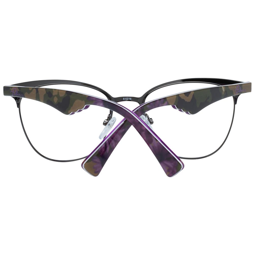 Fashionable purple optical frames for women with 135mm frame width and 43mm lenses height