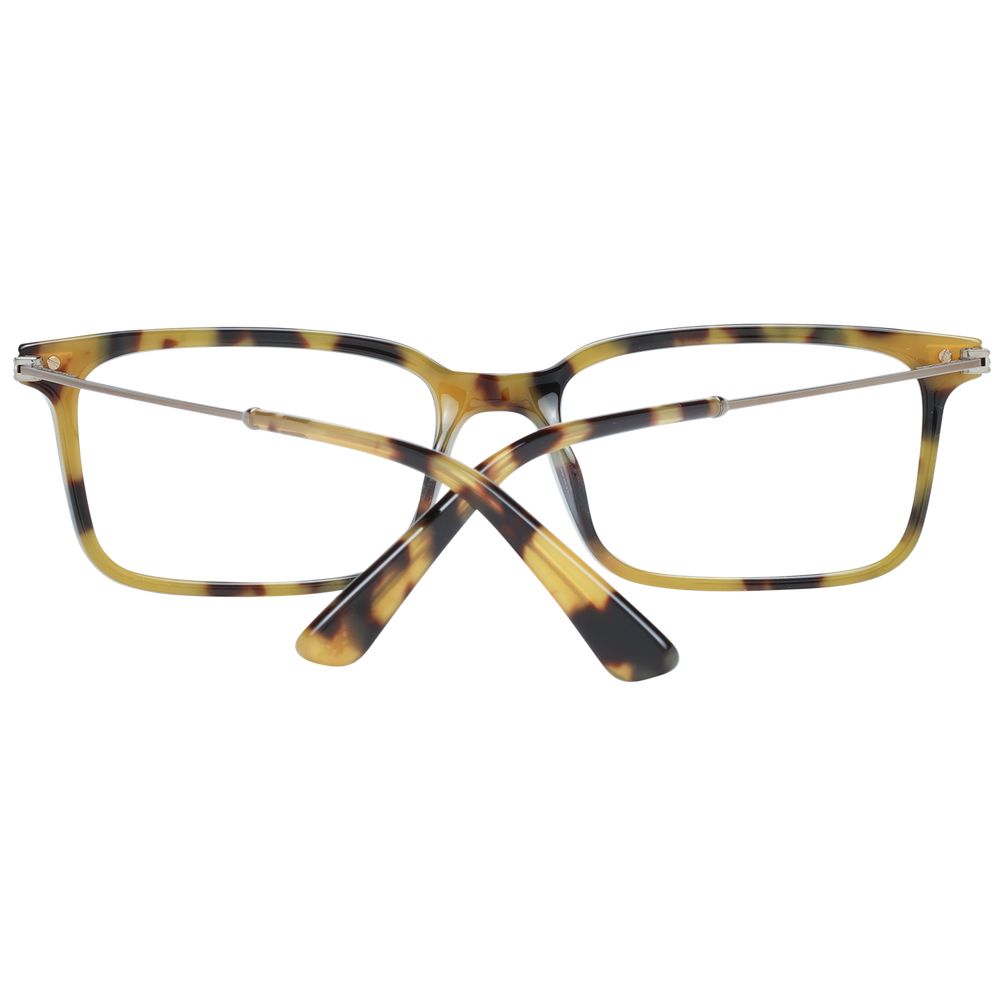 Stylish police green men optical frames with a classic rectangular shape
