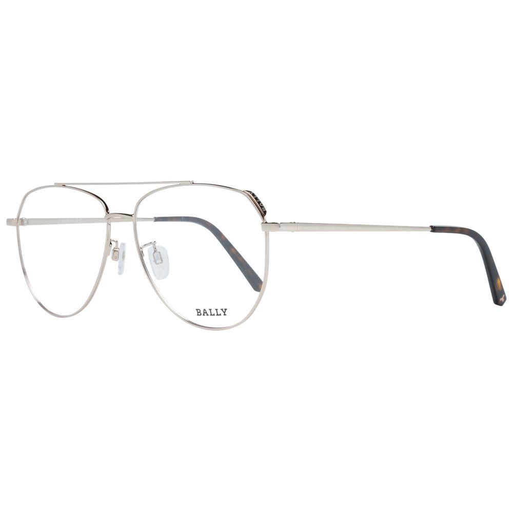 Rose Gold metal unisex optical frames with full-rim style and branded case