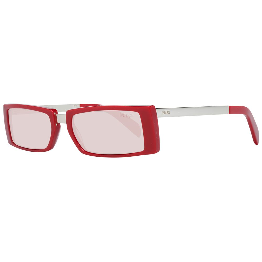 Emilio Pucci Red Women Sunglasses with Rose Plastic Lenses