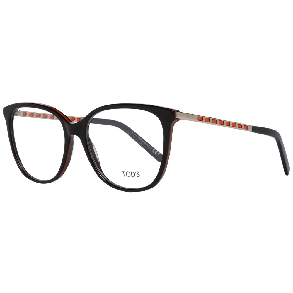 Tod's Brown Women Optical Frames, full-rim plastic frame, lens size 54-16-140