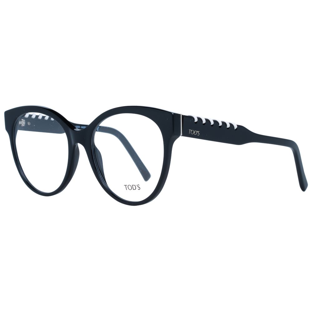 Tod's black women optical frames with round full-rim style