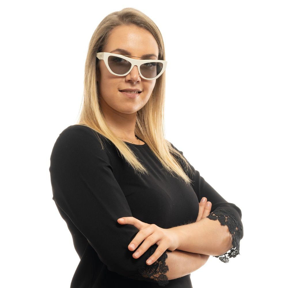 Emilio Pucci White Women Sunglasses with stylish round frames and UV protection