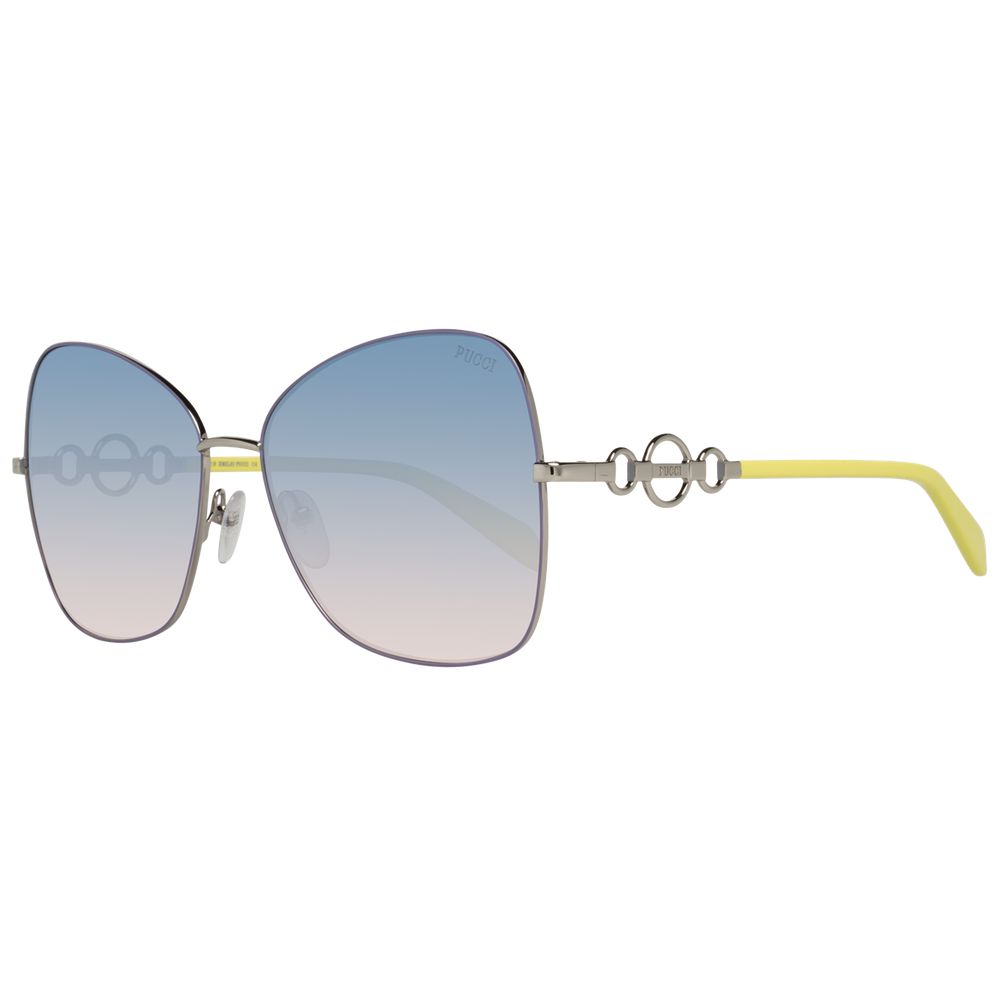 Emilio Pucci silver women sunglasses with sleek frame and tinted lenses