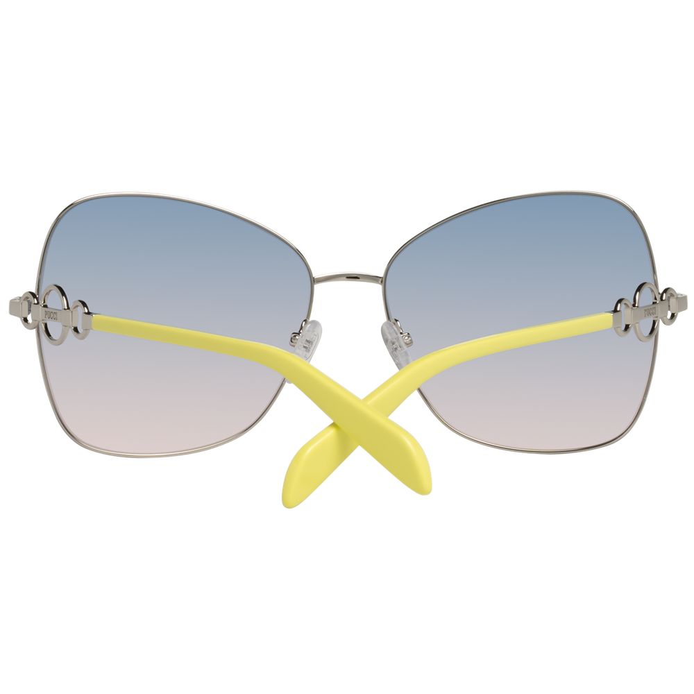 Emilio Pucci Silver Women Sunglasses with UV protection and stylish design