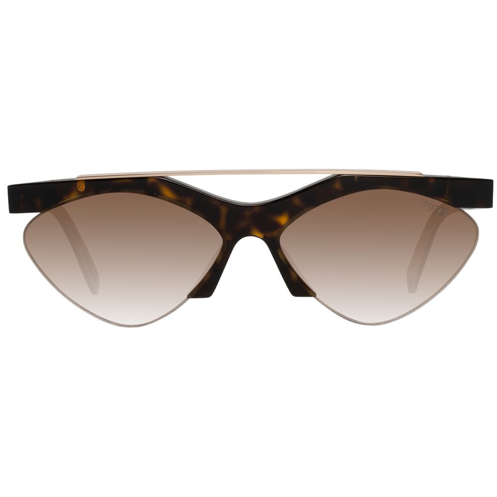 Brown Metal & Plastic Frame Women Sunglasses