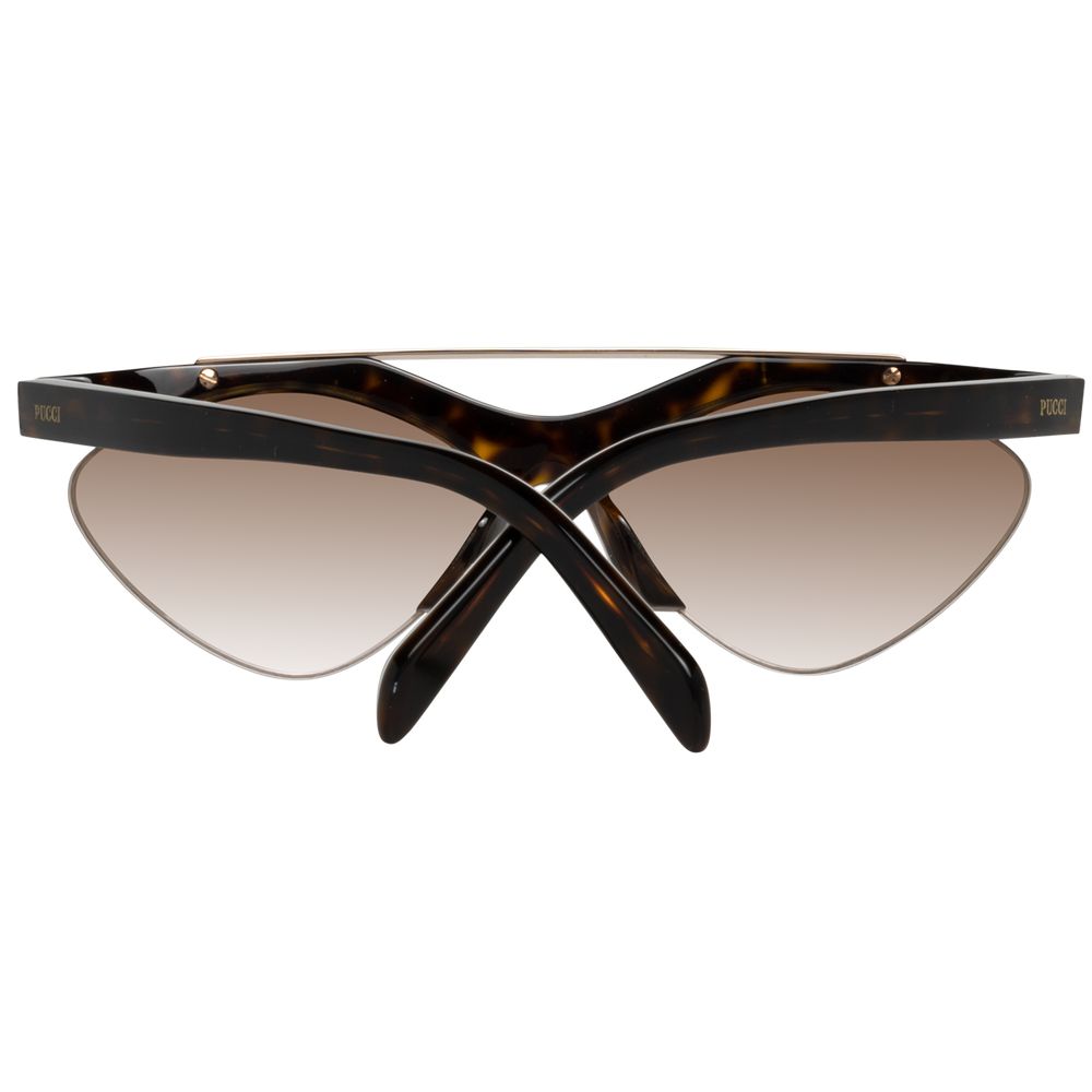 Gradient Brown Plastic Lenses Sunglasses for Women