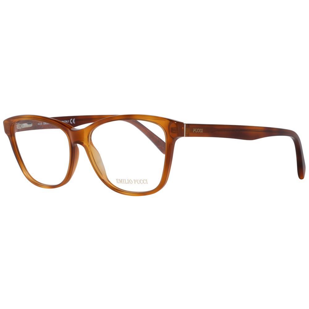 Emilio Pucci brown women optical frames with full-rim plastic frame