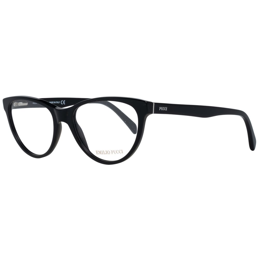 Emilio Pucci Black Women Optical Frames, full-rim plastic frame, black color